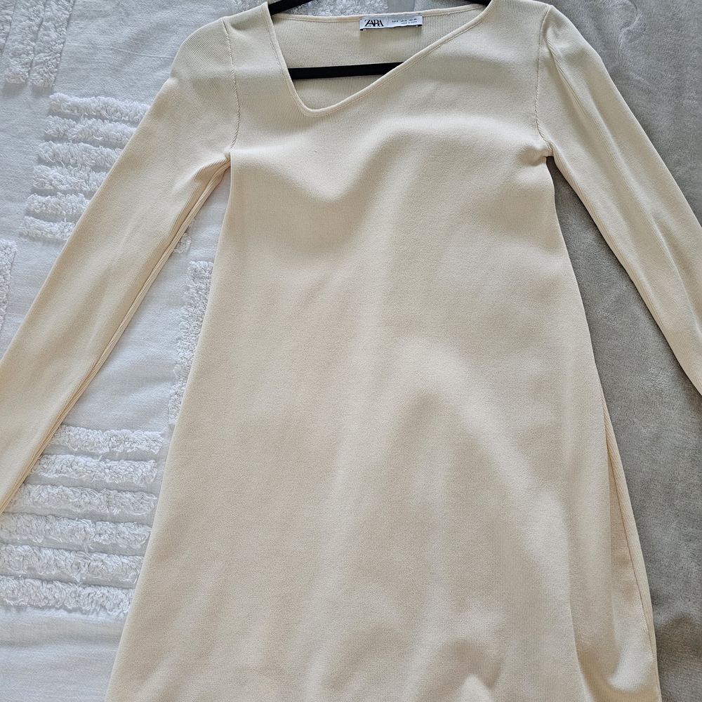 Zara Asymmetrical Sweater Dress Size Small - Picture 2 of 5